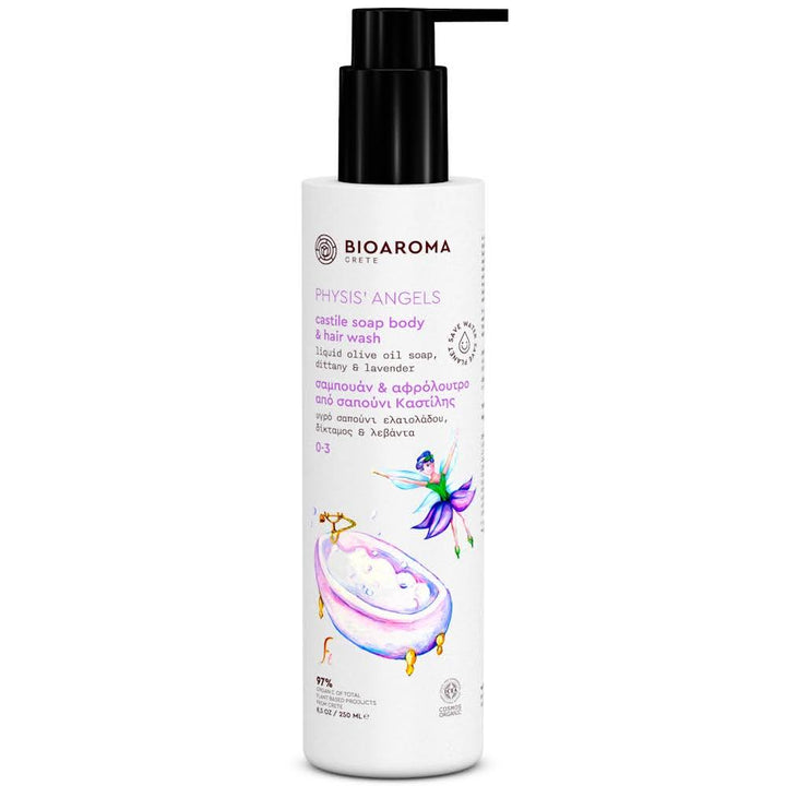 PHYSIS' ANGELS Organic Baby Body & Hair Wash 0-3