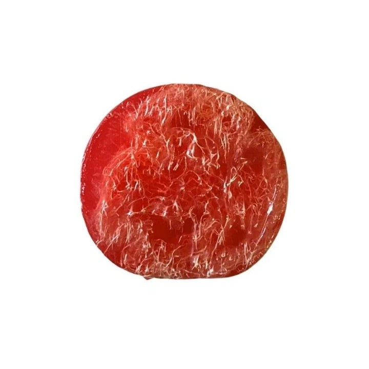 SAPON Rose Organic Glycerin Body Soap with Loofah Sponge