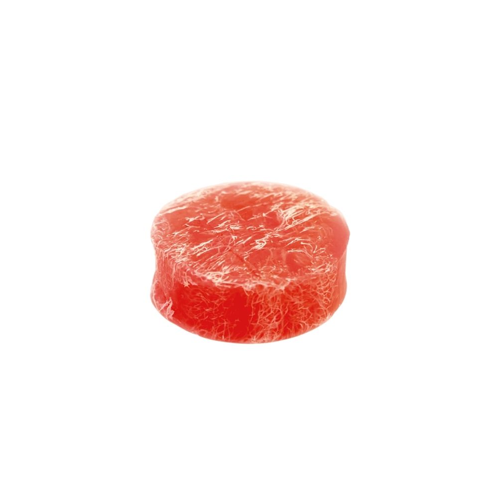 SAPON Rose Organic Glycerin Body Soap with Loofah Sponge