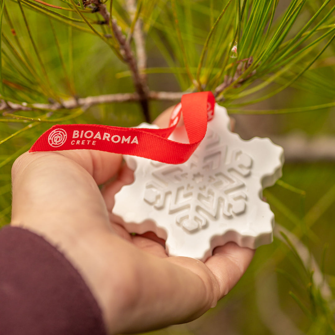 Schneeflocke - Duftende Tonornamente