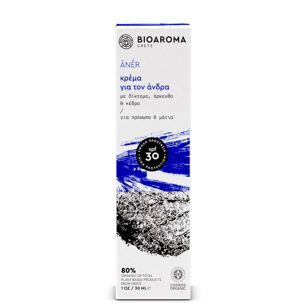 ANER Bio-Gesichtsfeuchtigkeitscreme für Männer LSF30
