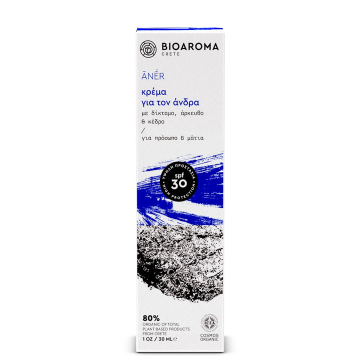 ANER Bio-Gesichtsfeuchtigkeitscreme für Männer LSF30