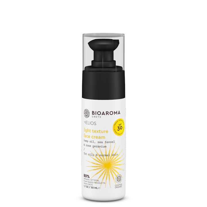 HELIOS Crème solaire faciale pour peaux grasses et normales 30 SPF