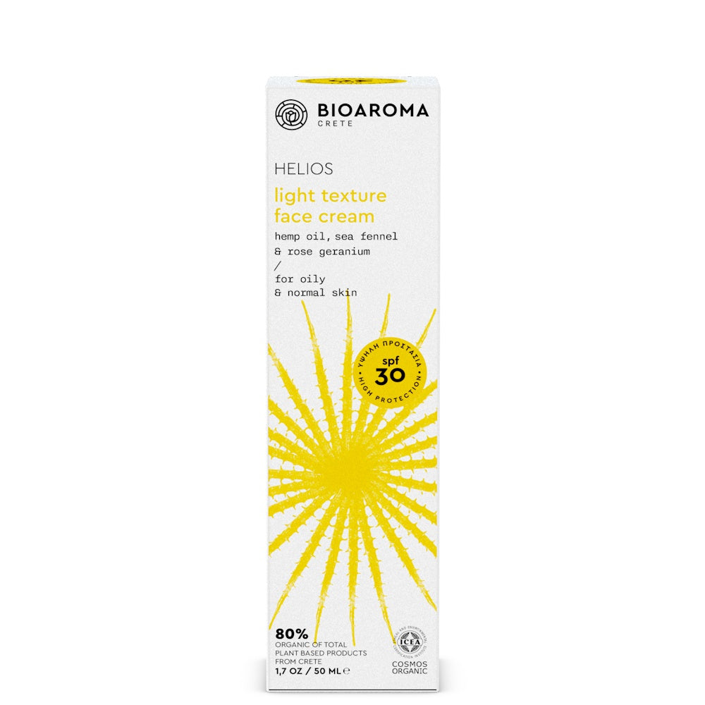 HELIOS Crème solaire faciale pour peaux grasses et normales 30 SPF
