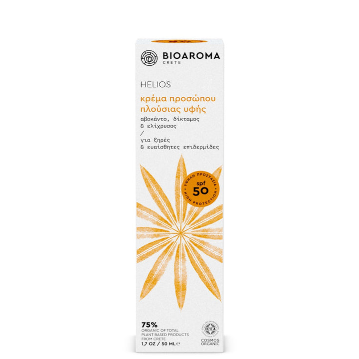 HELIOS Organic Facial Sunscreen for dry & sensitive skin 50 SPF
