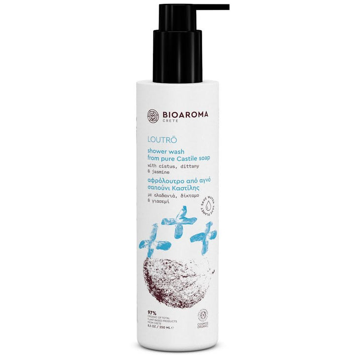 LOUTRO Organic Shower Wash from pure castile soap