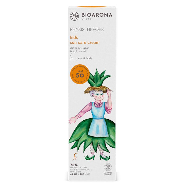 PHYSIS' HEROES Organic Kids Sun Care Cream 50 SPF
